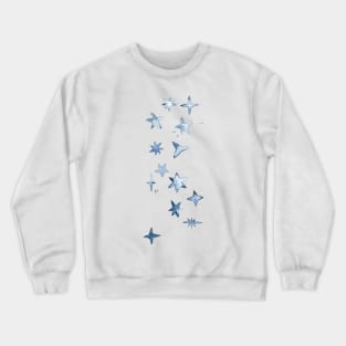 indigo stars watercolor Crewneck Sweatshirt